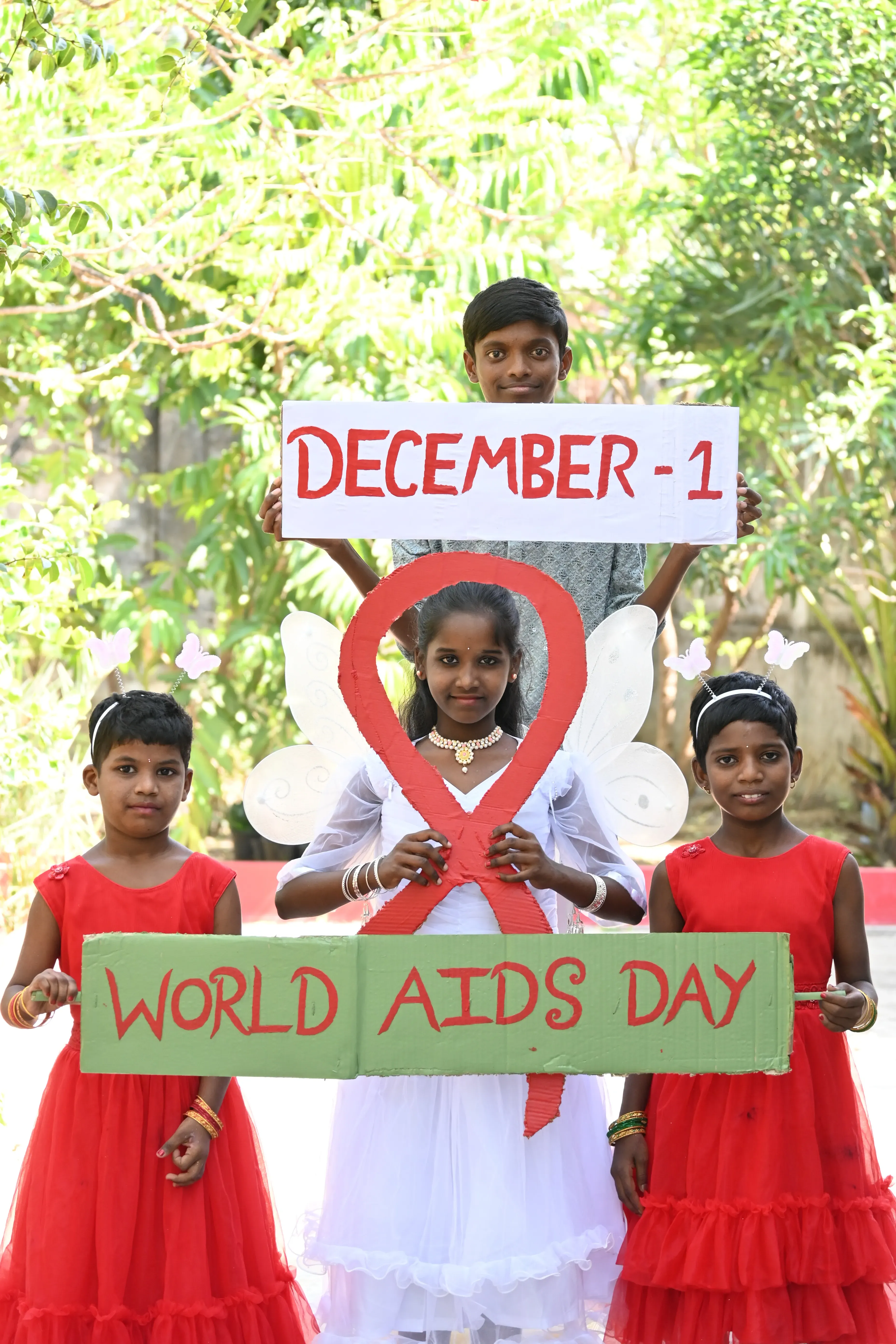 Children at Ravi Teja Home
